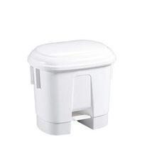 DERBY 30LT WHITE PLASTIC BIN W/WHITE LID