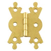 Decorative Hinge 2.1/8in Electro Brassed in Pairs