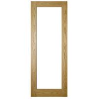 deanta walden frosted glass oak unfinished internal door 78in x 33in x ...