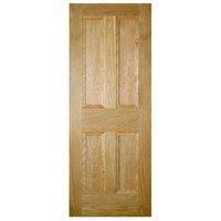 Deanta Kingston Oak Unfinished Internal Door 78in x 33in x 35mm (1981 x 838mm)