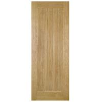 Deanta Ely Oak Unfinished Internal Door 80in x 32in x 35mm (2032 x 813mm)