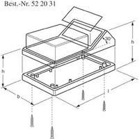 desk casing 145 x 85 x 73 acrylonitrile butadiene styrene aluminium bl ...