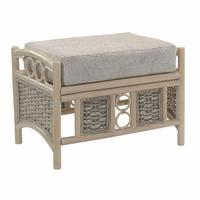 desser lugano footstool with lily cushion