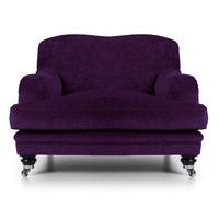 Demi Fabric Snuggler Aubergine