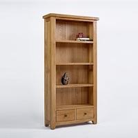 devon oak large bookcase