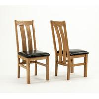 Devon Oak Arizona Chairs - Pair