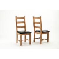 Devon Oak Richmond Dining Chairs - Pair