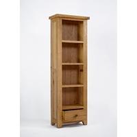 Devon Oak Narrow Bookcase