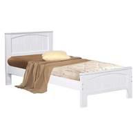 denver white wooden bed frame double