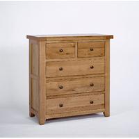 Devon Oak 2+3 Chest of Drawers