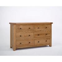 Devon Oak 3+3 Chest of Drawers