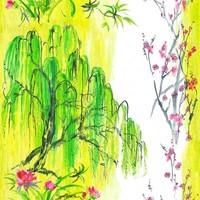 Designers Guild Wallpapers Willow Flower Panel, PDG655