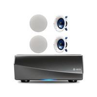 Denon HEOS Amp HS2 Wireless Multiroom Amplifier with 2 Pair of Yamaha NSIC600 in-Ceiling Speakers