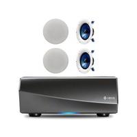Denon HEOS Amp HS2 Wireless Multiroom Amplifier with 2 Pair of Yamaha NSIC800 in-Ceiling Speakers