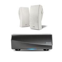 Denon HEOS Amp HS2 Wireless Multiroom Amplifier with Bose 251 Environmental in White