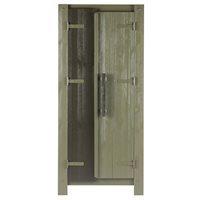 DERK INDUSTRIAL PINE WARDROBE in Green