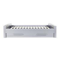 DENNIS KIDS SINGLE BED in Concrete Grey with Optional Trundle Drawer