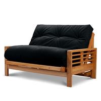 Detroit 2 Seater Futon Louisa Black