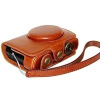 Dengpin Leather Protective Camera Case Bag Cover Charging Style with Hand Strap for Leica C and Panasonic LF1