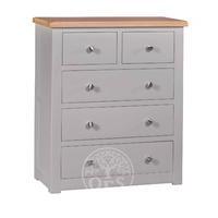 Devonshire Diamond Painted 2 Over 3 Drawer Chest
