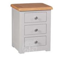 Devonshire Diamond Painted 3 Drawer Bedside Chest