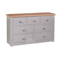 Devonshire Diamond Painted Wide 7 Drawer Chest