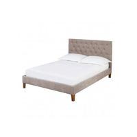 derry mink finish chenille style fabric king size bed