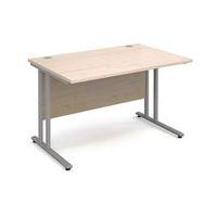 deluxe silver cantilever leg 1200mm system desking maple