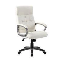 dereham managers chair leather ivory