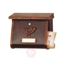 Decorative letterbox MULPI brown-gold patinated