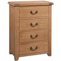 devonshire somerset oak chest of drawer 4 drawer