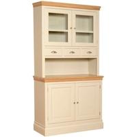 Devonshire Lundy Pine Glass Top Dresser - 2 Door with Spice Drawers