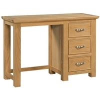 Devonshire Siena Oak Dressing Table - Single Pedestal