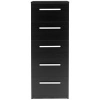 designa black ash chest of drawers 5 narrow drawer