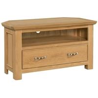 devonshire siena oak tv unit corner