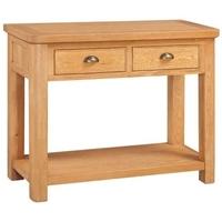 Devonshire Evesham Oak Console Table - 2 Drawer