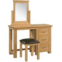 devonshire siena oak dressing set