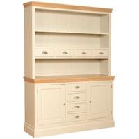 devonshire lundy pine open top dresser large with spice drawers