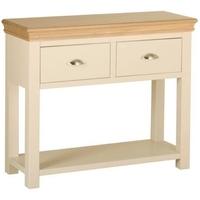 devonshire lundy pine console table 2 drawer