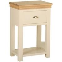 devonshire lundy pine console table 1 drawer