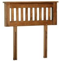 devonshire rustic oak headboard slatted