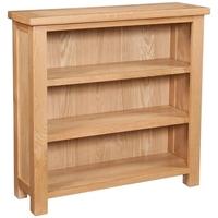 devonshire dorset oak bookcase wide 3 shelves