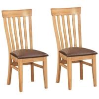 Devonshire Dorset Oak Toulouse Dining Chair (Pair)