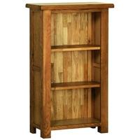 devonshire rustic oak bookcase small narrow