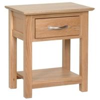 devonshire new oak bedside cabinet