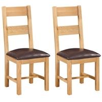 Devonshire Dorset Oak Dining Chair - Ladder Back (Pair)