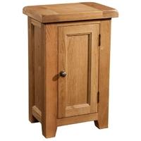 Devonshire Somerset Oak Bedside Cabinet - 1 Door