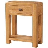 Devonshire Avon Oak Console Table - 1 Drawer with Shelf