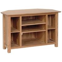 devonshire new oak tv cabinet corner