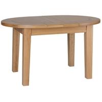 Devonshire New Oak Table - Small D End Extending